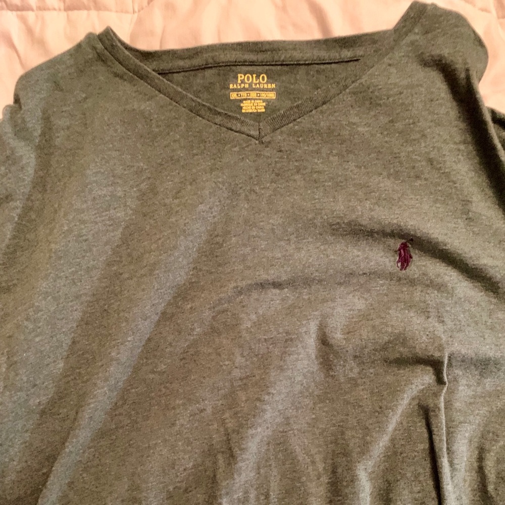 Green XXL V-Neck Shirt from Polo Ralph Lauren